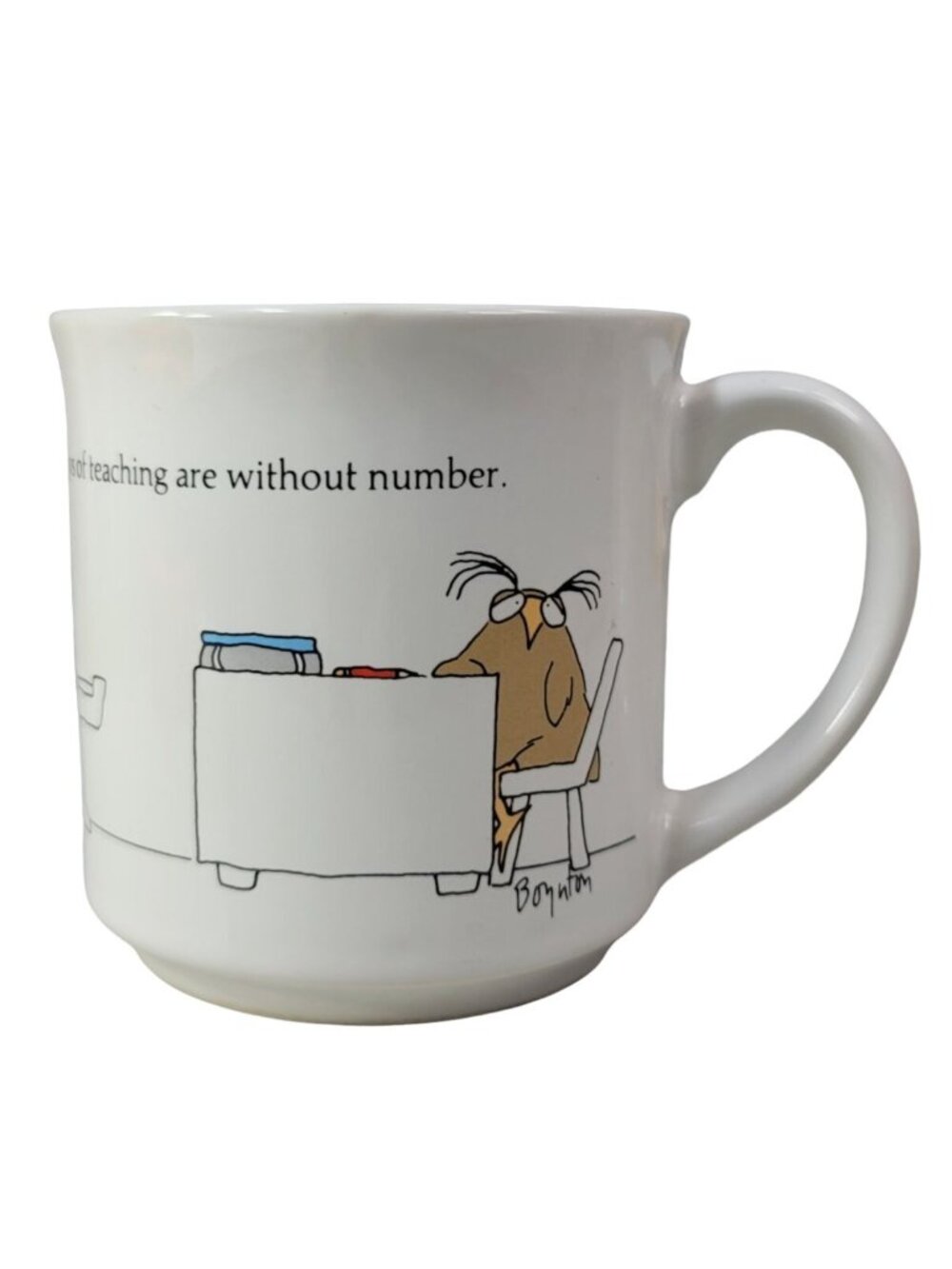 Sandra Boynton Teacher Gift Mug 10oz Little Joys of Teaching Animals Vintage